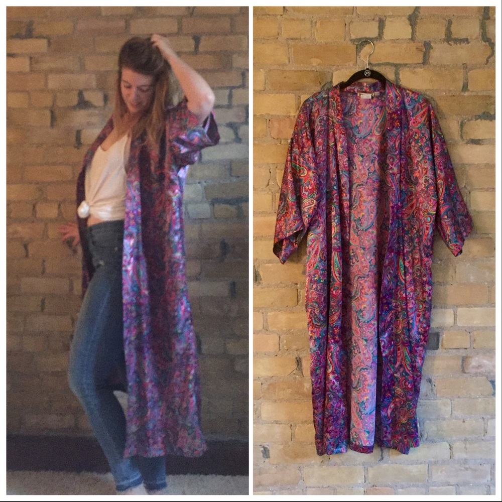 Bright boho kimono